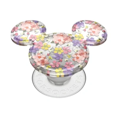 Afbeelding van PopSockets: PopGrip Uittrekbare handgreep en houder voor smartphones tablets met verwisselbare PopTop transparante Mickey watervalbloemen