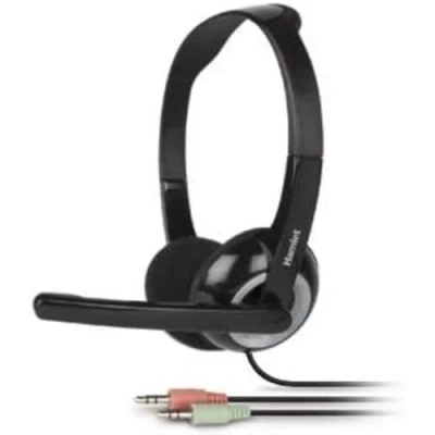 Afbeelding van Hamlet HHEADMJK hoofdtelefoon/headset Bedraad Hoofdband Kantoor/callcenter Zwart