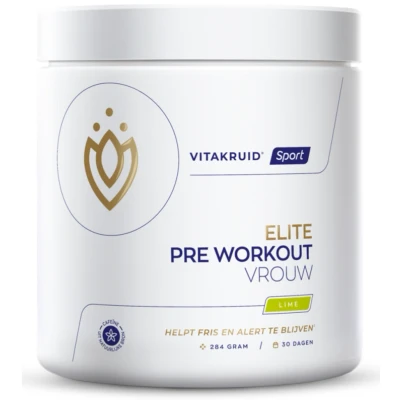 Afbeelding van Vitakruid Elite Pre Workout Vrouw Poeder 284GR