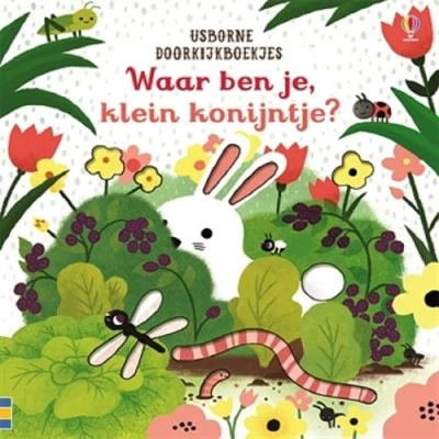 Afbeelding van Uitgeverij usborne kartonboekje waar ben je klein konijntje