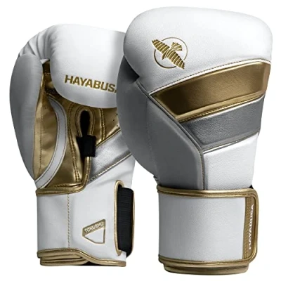 Afbeelding van Hayabusa T3 Bokshandschoenen Wit / Goud Maat 16 oz