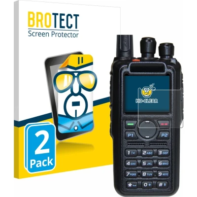 Afbeelding van BROTECT Screenprotector voor AnyTone AT D878UV Plus Folie Beschermfolie transparant (2 Stuks)
