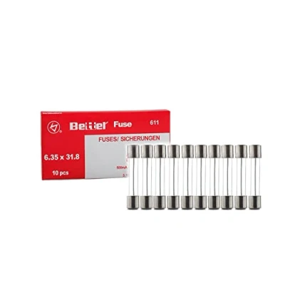 Afbeelding van 10 stuks 1A snelkoppeling zekeringen 6,3 x 32 mm