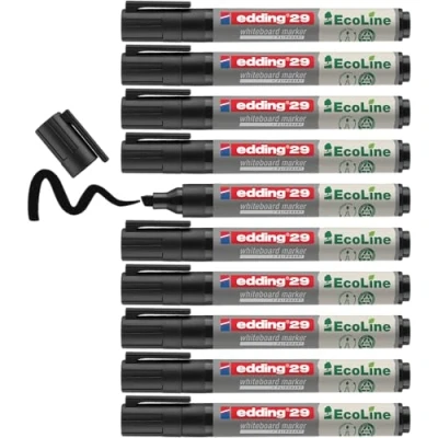Afbeelding van Viltstift edding 29 whiteboard Ecoline rond 1 5mm zwart