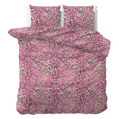 Afbeelding van Dekbedovertrek Aida 2 persoons (200x200/220 cm) Microvezel Roze Sleeptime Ga naar Dekbed Discounter.nl &amp; Profiteer Nu