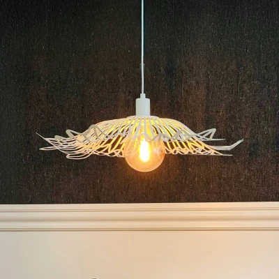 Afbeelding van Dyberg Larsen Flora Hanglamp Large Pearl White DybergLarsen
