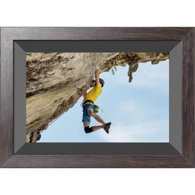Afbeelding van Kodak RCF 1012W WiFi Digitale fotolijst 25.4 cm 10 inch Energielabel: B (A G) 1280 x 800 Pixel 32 GB Zwart, Hout (donker)