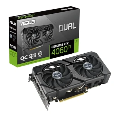 Image de ASUS Dual GeForce RTX 4060 Ti 8GB Carte graphique 8 Go GDDR6 PCIe 4.0 3 x DisplayPort, HDMI