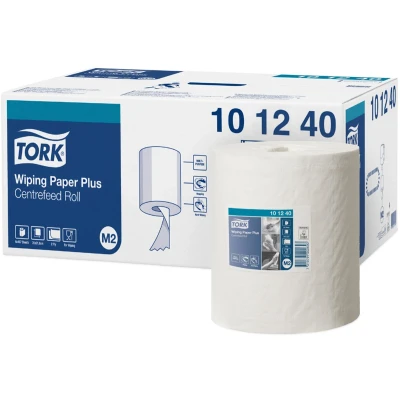 Afbeelding van Tork Wiping Centerfeed Poetspapier 1 laags blauw M2