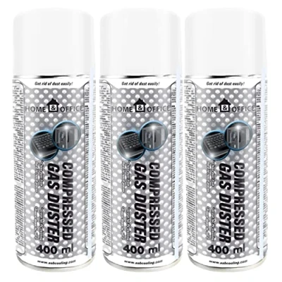Afbeelding van AABCOOLING Home&amp;Office Luchtspray, 3 x 400 ml, stofverwijderaar, tablet, gas, duster, K4, computerstofzuiger, stofverwijdering, zonder freon BE