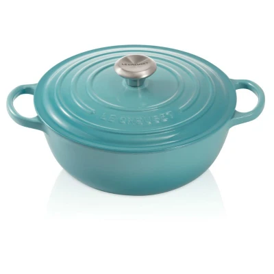 Afbeelding van Le Creuset Gietijzeren Marmite In Caribbean Blue 26cm 5,3l