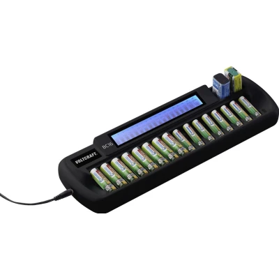 Afbeelding van VOLTCRAFT BC16 Batterijlader NiMH, Li ion AA (penlite), AAA (potlood), 9 V (blok)