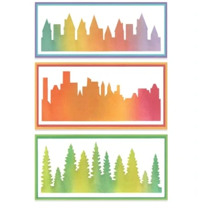 Afbeelding van Sizzix Stencil by Stacey Park Cosmopolitan, The View #2 (666697)
