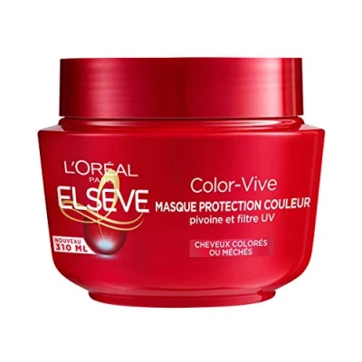 Afbeelding van L&#039;Oréal Paris Elseve Color Vive Masque Protection Couleur Enrichi en Pivoine/Filtre UV pour Cheveux Colorés/Méchés 1 Unité