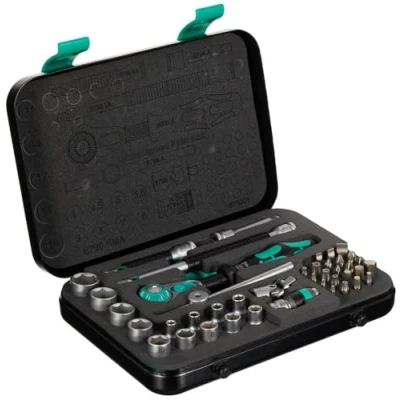 Afbeelding van Wera 05003533001 8100 SA 2 Zyklop Speed Vierkant 1/4 inch (0,64 cm), metrisch, 42 delig