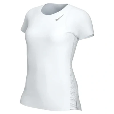 Afbeelding van Nike Performance FAST TOP Sport Tshirt, Dames, Maat: Small, White/silver