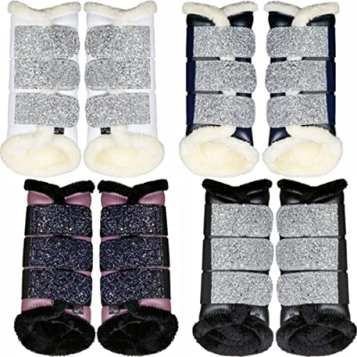 Afbeelding van HKM Beenbeschermers Sparkle Zwart L