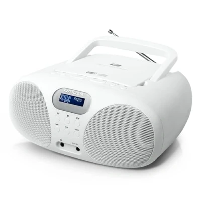 Image de Radio cd portable blanc Muse md208dbw