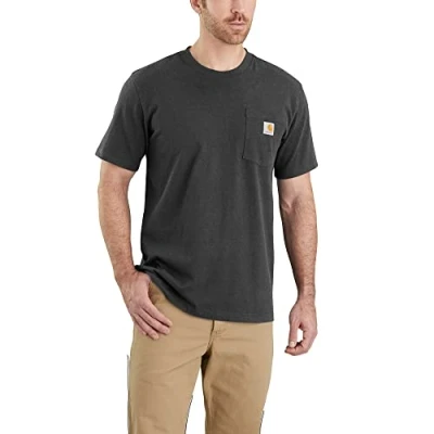 Afbeelding van Carhartt Pocket T shirt korte mouw Carbon Maat L (valt als XL)