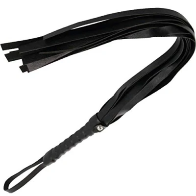 Afbeelding van Darkness SENSATIONS Black Flogger 45 Cm Extreme BDSM Fetish Bondage Sex Toy for Couple Games