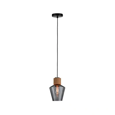 Afbeelding van Paulmann Edla 79740 Hanglamp LED E27 20 W Zwart, Kurk, Rook