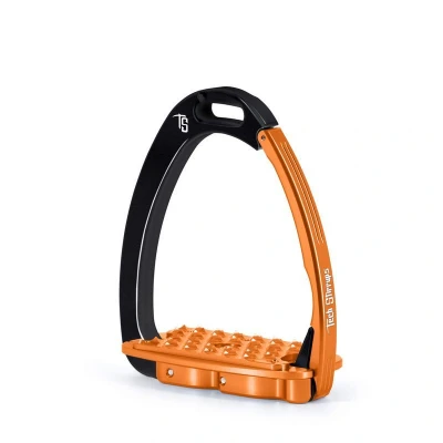 Image de Tech Stirrups Étriers Venice Sloped EVO Noir/Orange Adult