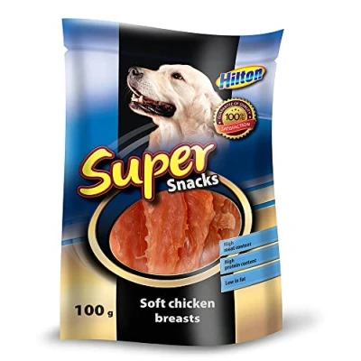 Afbeelding van HILTON Soft chicken fillets traktatie voor hond 100g