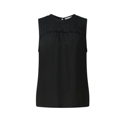 Afbeelding van Street One Studio TOP MIT Meshdetail Blouse, Dames, Maat: 40, Schwarz