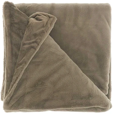 Afbeelding van Unique Living Plaid Klaas Taupe 150x200cm