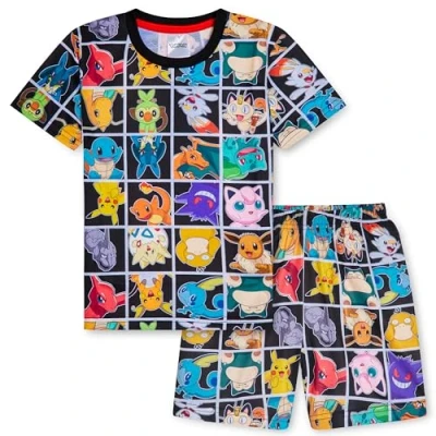 Afbeelding van Pokemon pyjama voor kinderen, jongens, set, T shirt en shorts, Veelzijdig te gebruiken.