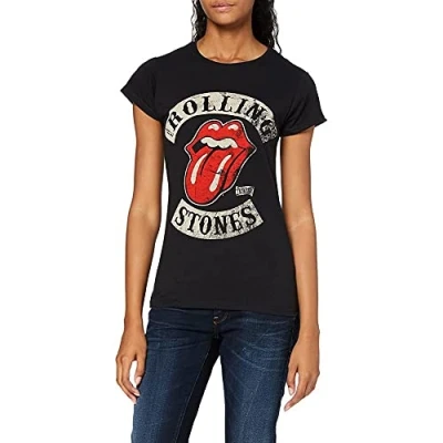 Afbeelding van The Rolling Stones Tour 1978 Dames T shirt 3XL Zwart