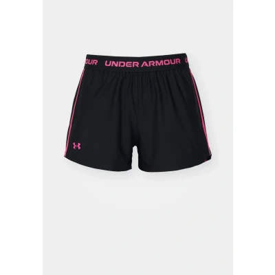 Afbeelding van Under Armour Tech Play Up Shorts Dames Sportbroek Zwart Roze