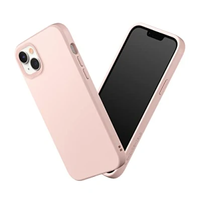 Afbeelding van RHINOSHIELD Hoesje compatibel met [iPhone 14 Plus] SolidSuit dunne hoes schokabsorberende technologie en premium matte afwerking poederroze