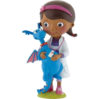 Afbeelding van Bullyland Disney Doc McStuffins met Stuffie speelfiguur taarttopper 3,5 x 3 8 cm (lxbxh)