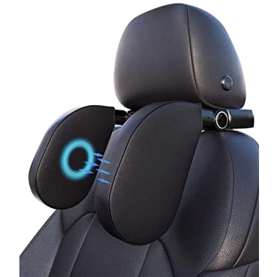 Image de JOFLVA Repose Tete Voiture, Cale Enfant Oreiller De Voyage Avec Mousse à Mémoire Forme Douce, Soutien Pour Dormir En Voiture Enfants Et Adultes.