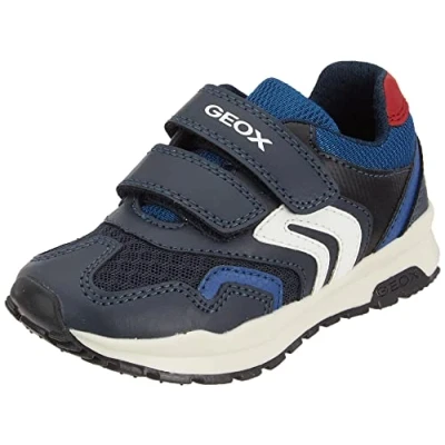 Afbeelding van Geox Jongen J Pavel Sneakers, Navy Blauw Rood
