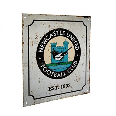 Afbeelding van Newcastle United Retro bord met veelkleurig logo