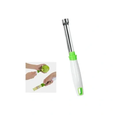 Afbeelding van Metaltex Mrs Apple Appelboor Wit/Groen/Rvs