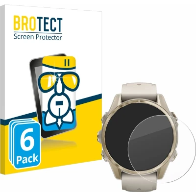 Afbeelding van BROTECT Screenprotector voor Garmin Fenix 8 (43 mm) Folie Beschermfolie Beschermglas transparant (6 Stuks)