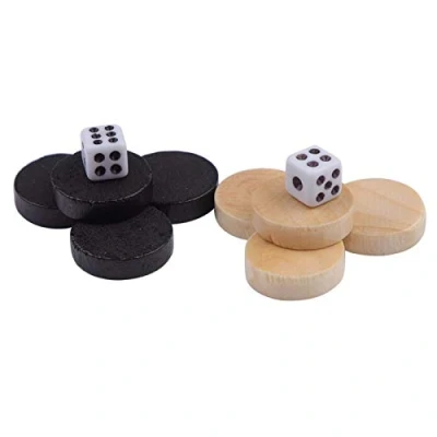 Afbeelding van 32 stks Stukken Kinderen Gezelschapsspel Accessoires Voor Dames Concepten Backgammon Boardgame 0