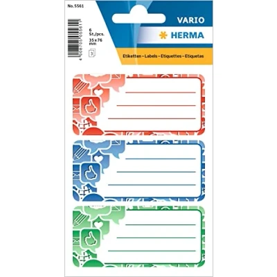Image de herma buchetiketten social icons, 76 x 35 mm par 1 etiquettes scolaires, 5561