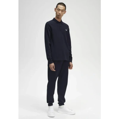 Afbeelding van Fred Perry Plain Poloshirt, Heren, Maat: Small, Azul marino blanco