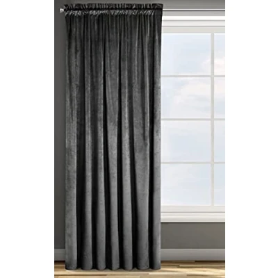 Afbeelding van Gordijn fluweel velvet plooiband 1 stuk, zacht edel gordijn, 200 g/m², elegant, glad, modern, klassiek, woonkamer, slaapkamer
