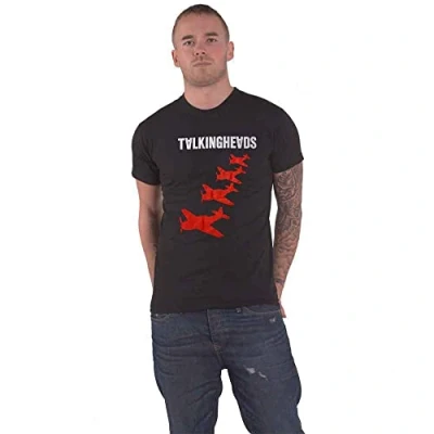 Afbeelding van Talking Heads 4 Planes Heren T shirt M Zwart