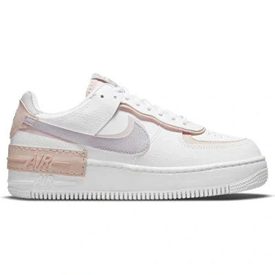Afbeelding van Nike Sportswear AF1 Shadow Sneakers laag, Dames, Maat: 36.5, White/amethyst ash/pink oxford/rose whisper Leer/ synthetisch