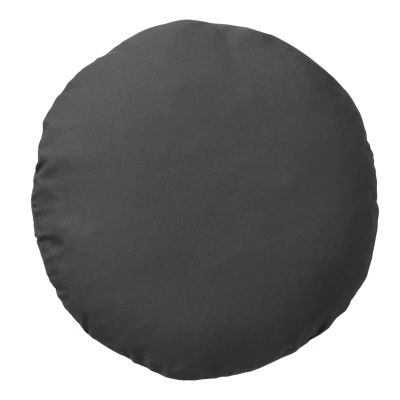 Afbeelding van Dutch Decor SOL Sierkussen rond outdoor 40 cm Charcoal Gray waterafstotend en uv bestendig grijs