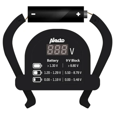 Afbeelding van Alecto Batterijtester Compacte en Universele BTT 2 zwart