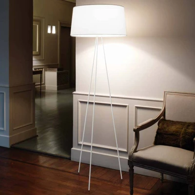 Afbeelding van Kundalini tripod vloerlamp met dimmer, wit