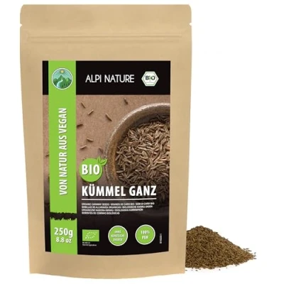 Afbeelding van Carvi Biologische zaden 250 g van Alpi Nature, hele karwijzaad voor koken en bakken