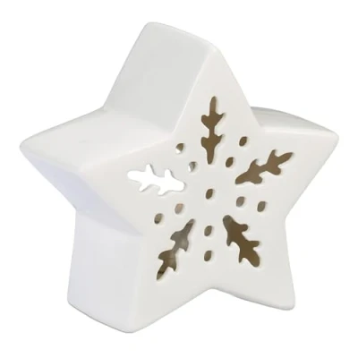 Afbeelding van Relaxdays theelichthouder ster waxinelichthouder voor 1 theelichtje kerstdecoratie
